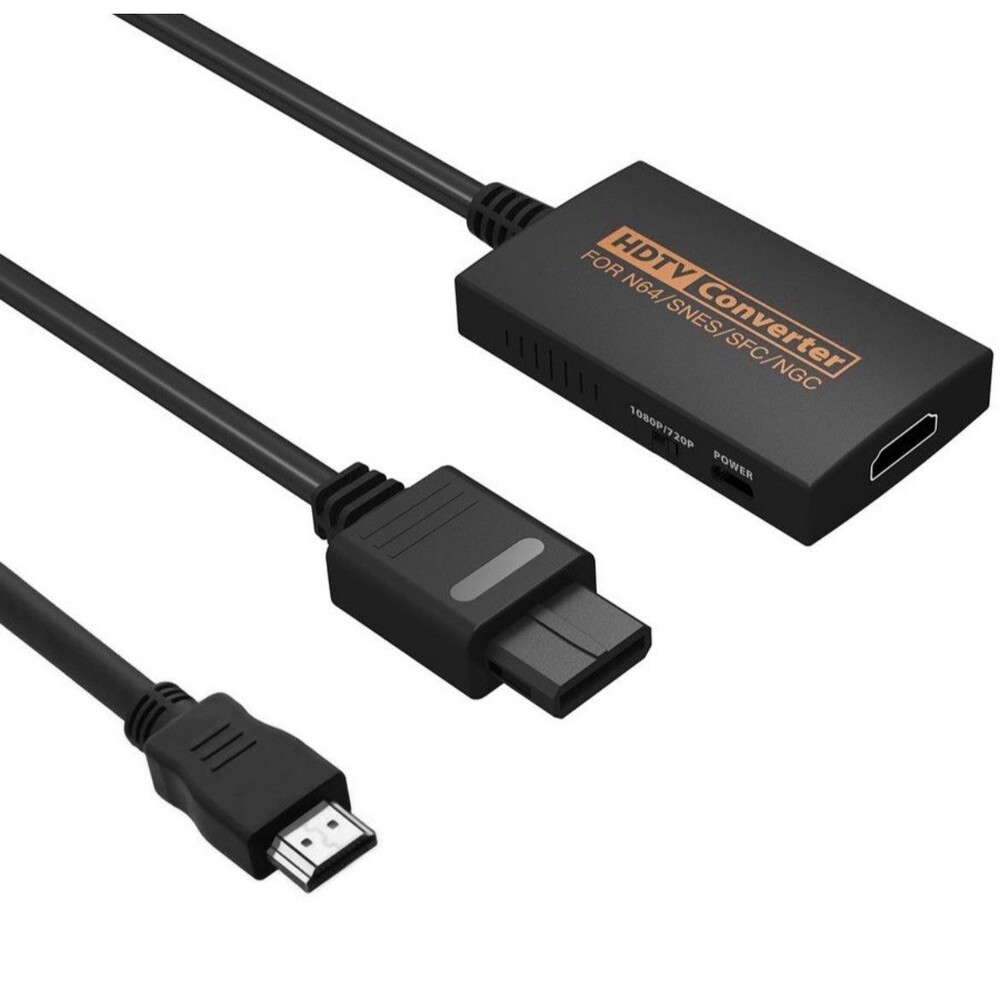 N64 HDMI Adapter, HDMI Converter with HDMI Cable for N64/Gamecube/SNES